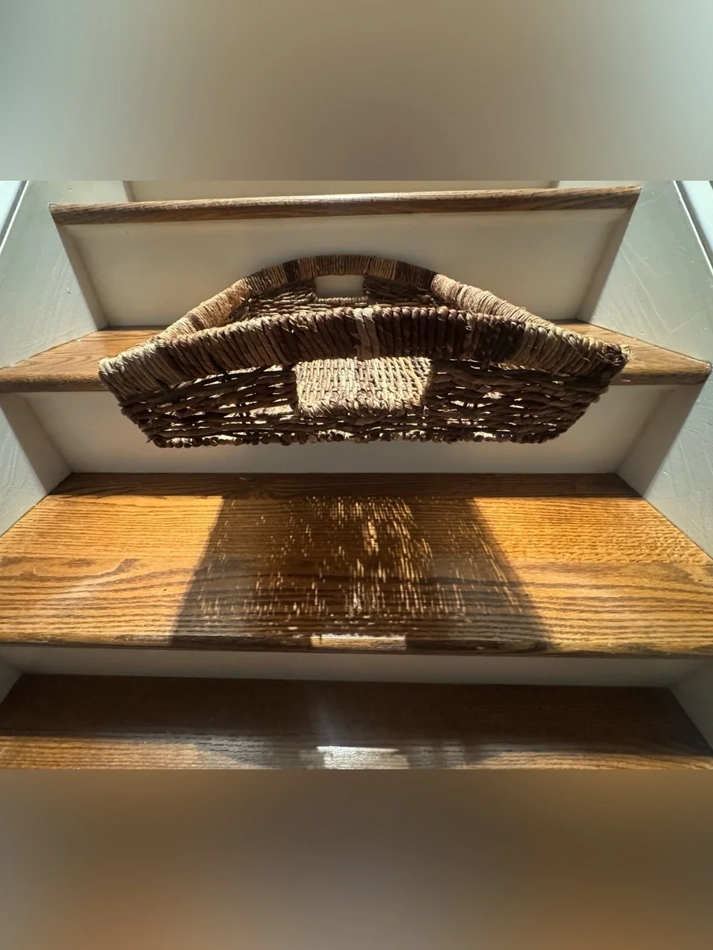 Woven Serving Tray - Brown